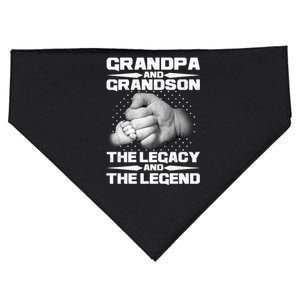 Grandpa And Grandson The Legacy The Legend USA-Made Doggie Bandana