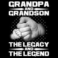 Grandpa And Grandson The Legacy The Legend Button