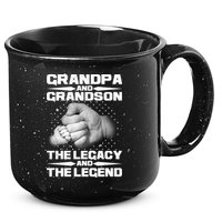 Grandpa And Grandson The Legacy The Legend 15oz Campfire Ceramic Mug