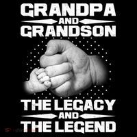 Grandpa And Grandson The Legacy The Legend 16 in Basic Backpack