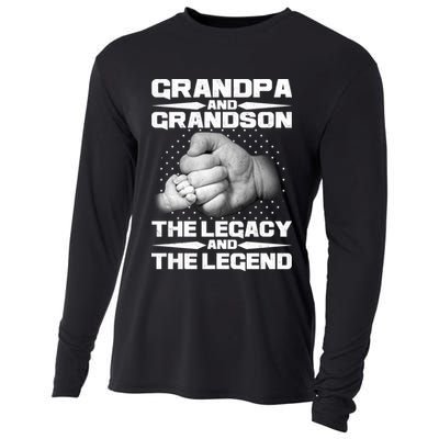 Grandpa And Grandson The Legacy The Legend Cooling Performance Long Sleeve Crew