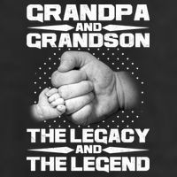 Grandpa And Grandson The Legacy The Legend Golf Towel