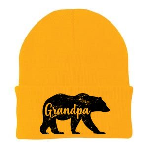 Grandpa Bear Knit Cap Winter Beanie