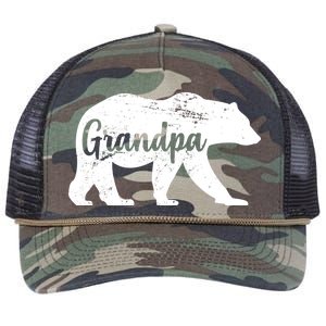 Grandpa Bear Retro Rope Trucker Hat Cap