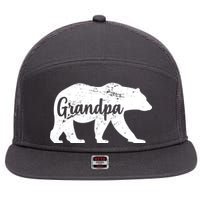 Grandpa Bear 7 Panel Mesh Trucker Snapback Hat