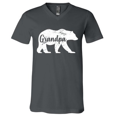 Grandpa Bear V-Neck T-Shirt