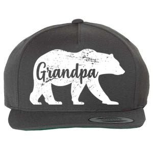 Grandpa Bear Wool Snapback Cap