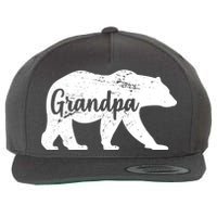 Grandpa Bear Wool Snapback Cap