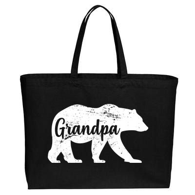 Grandpa Bear Cotton Canvas Jumbo Tote