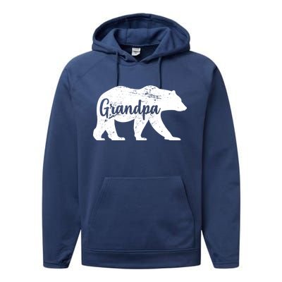 Grandpa Bear Performance Fleece Hoodie