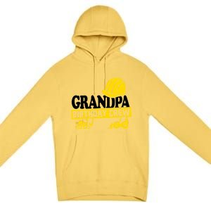 Grandpa Birthday Crew Construction Party Premium Pullover Hoodie