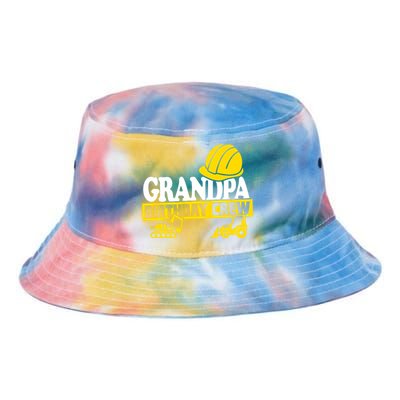 Grandpa Birthday Crew Construction Party Tie Dye Newport Bucket Hat