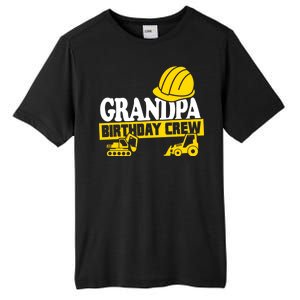 Grandpa Birthday Crew Construction Party Tall Fusion ChromaSoft Performance T-Shirt