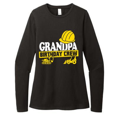 Grandpa Birthday Crew Construction Party Womens CVC Long Sleeve Shirt