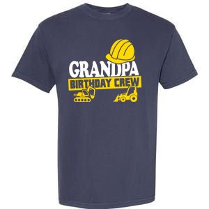 Grandpa Birthday Crew Construction Party Garment-Dyed Heavyweight T-Shirt