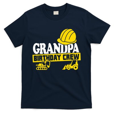 Grandpa Birthday Crew Construction Party T-Shirt