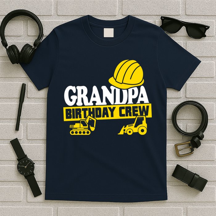Grandpa Birthday Crew Construction Party T-Shirt