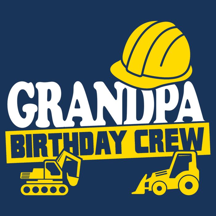 Grandpa Birthday Crew Construction Party T-Shirt