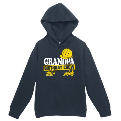 Grandpa Birthday Crew Construction Party Urban Pullover Hoodie