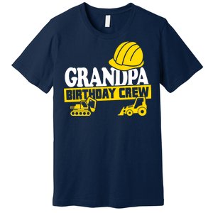 Grandpa Birthday Crew Construction Party Premium T-Shirt