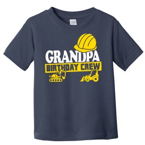 Grandpa Birthday Crew Construction Party Toddler T-Shirt