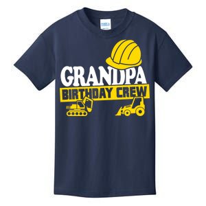 Grandpa Birthday Crew Construction Party Kids T-Shirt