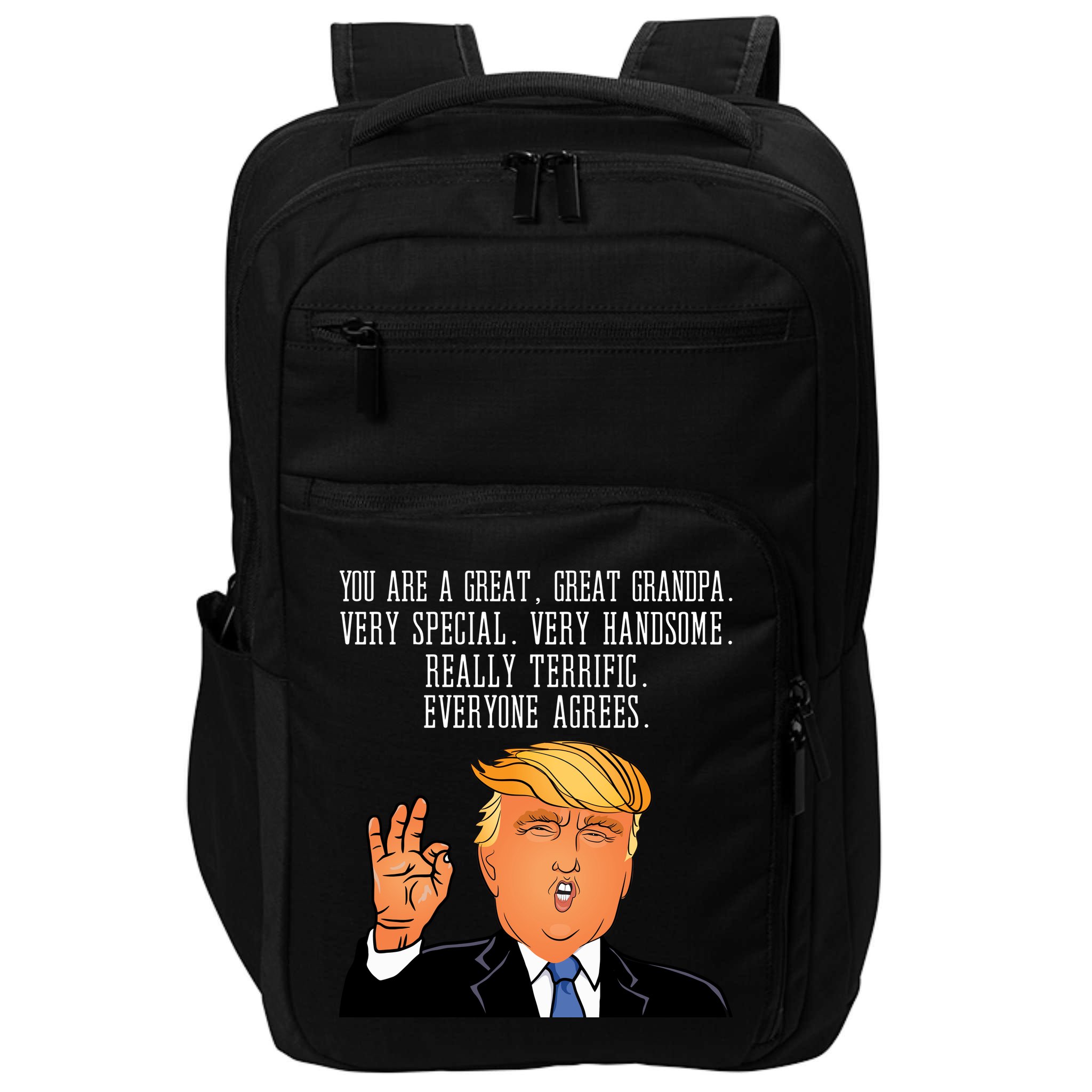Grandpa Donald Trump Impact Tech Backpack