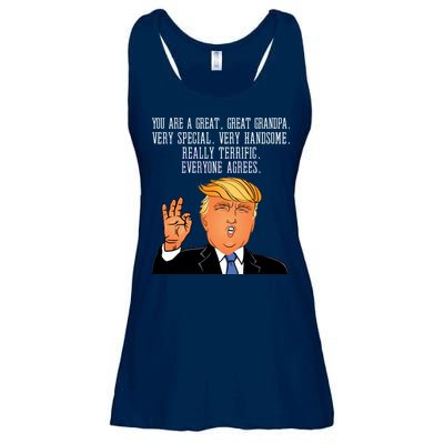 Grandpa Donald Trump Ladies Essential Flowy Tank