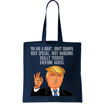 Grandpa Donald Trump Tote Bag