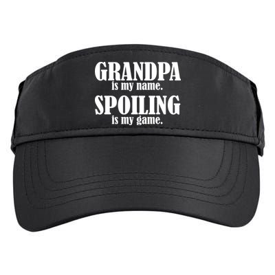 Grandpa Is My Name Spoiling Is my Game Adult Drive Performance Visor