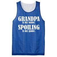 Grandpa Is My Name Spoiling Is my Game Mesh Reversible Basketball Jersey Tank