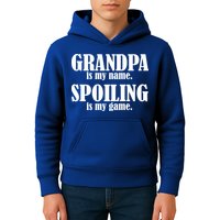 Grandpa Is My Name Spoiling Is my Game Kids Hoodie