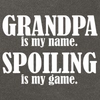 Grandpa Is My Name Spoiling Is my Game Cotton Canvas Backpack