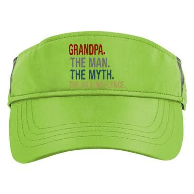 Grandpa Man Myth The Bad Influence Humor Adult Drive Performance Visor