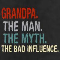 Grandpa Man Myth The Bad Influence Humor Cool Comfort Performance Bucket Hat