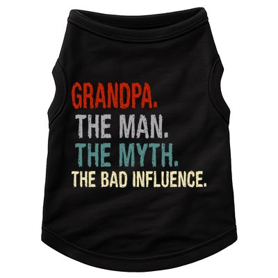 Grandpa Man Myth The Bad Influence Humor Doggie Tank
