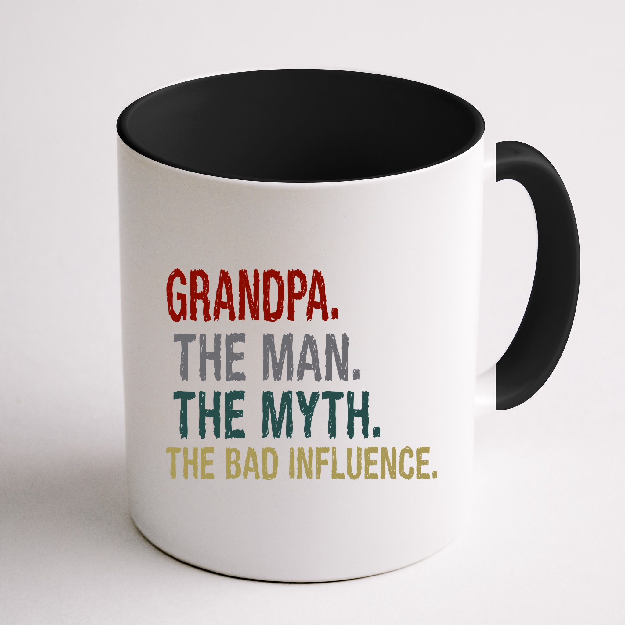 Grandpa Man Myth The Bad Influence Humor Mug