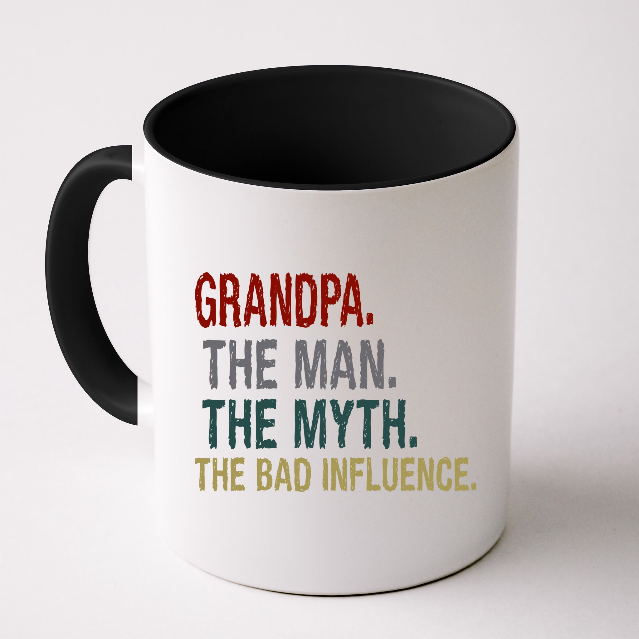 Grandpa Man Myth The Bad Influence Humor Mug