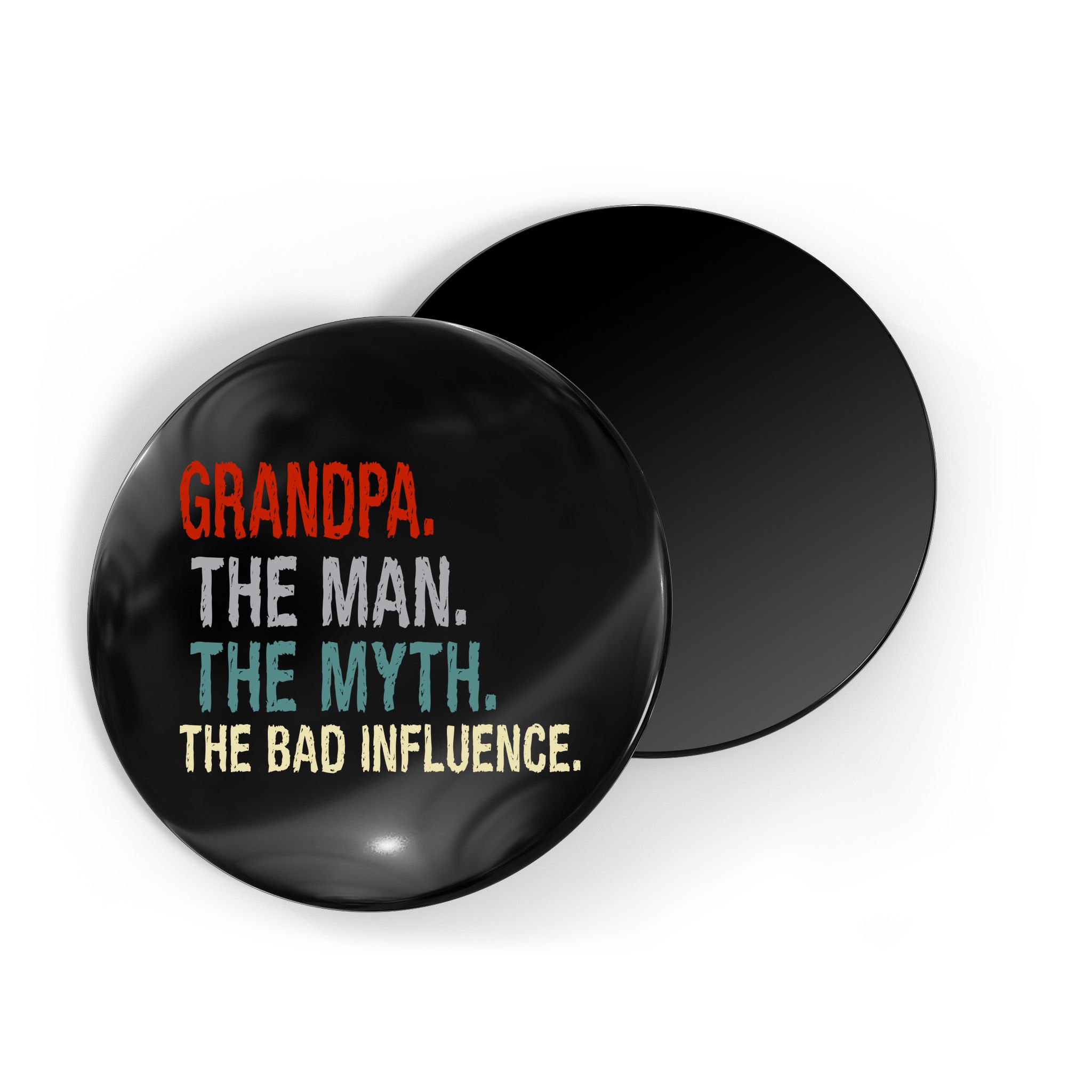 Grandpa Man Myth The Bad Influence Humor Magnet