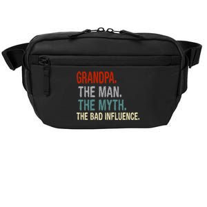 Grandpa Man Myth The Bad Influence Humor Crossbody Pack