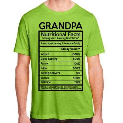 Grandpa Nutritional Facts Adult ChromaSoft Performance T-Shirt