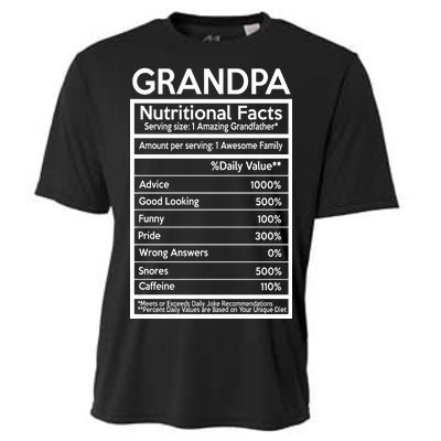 Grandpa Nutritional Facts Cooling Performance Crew T-Shirt