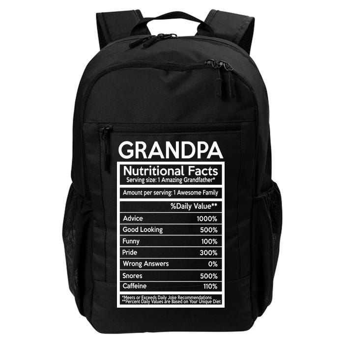 Grandpa Nutritional Facts Daily Commute Backpack