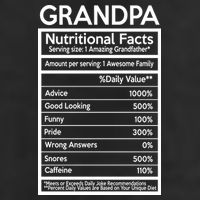Grandpa Nutritional Facts Adult Drive Performance Visor