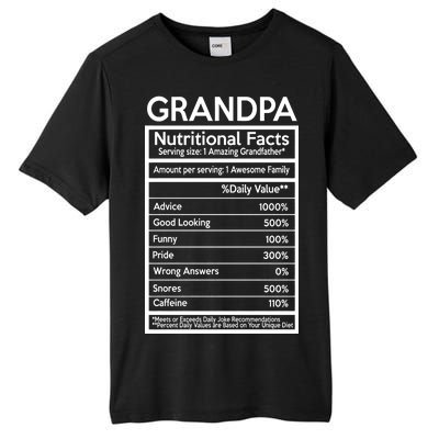 Grandpa Nutritional Facts Tall Fusion ChromaSoft Performance T-Shirt