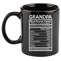 Grandpa Nutritional Facts 11oz C Handle Ceramic Mug