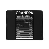 Grandpa Nutritional Facts Mousepad