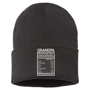 Grandpa Nutritional Facts Sustainable Knit Beanie