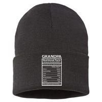 Grandpa Nutritional Facts Sustainable Knit Beanie