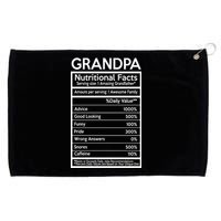 Grandpa Nutritional Facts Grommeted Golf Towel